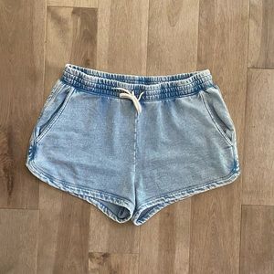 Z Supply Denim Jogger Shorts Size Medium